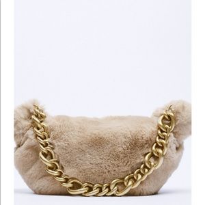 Faux fur bag